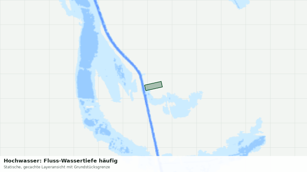 Statische Kartenansicht: Hochwasser: Fluss-Wassertiefe häufig