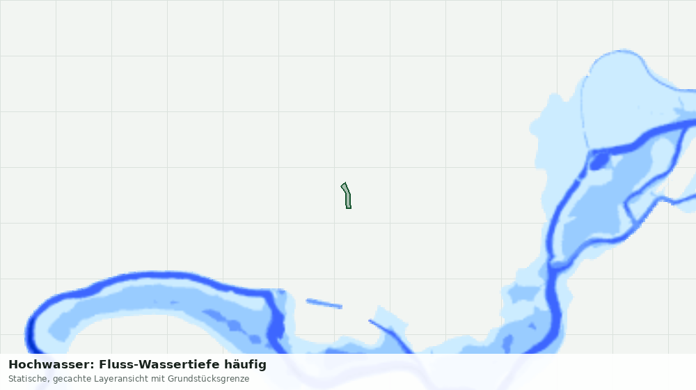 Statische Kartenansicht: Hochwasser: Fluss-Wassertiefe häufig
