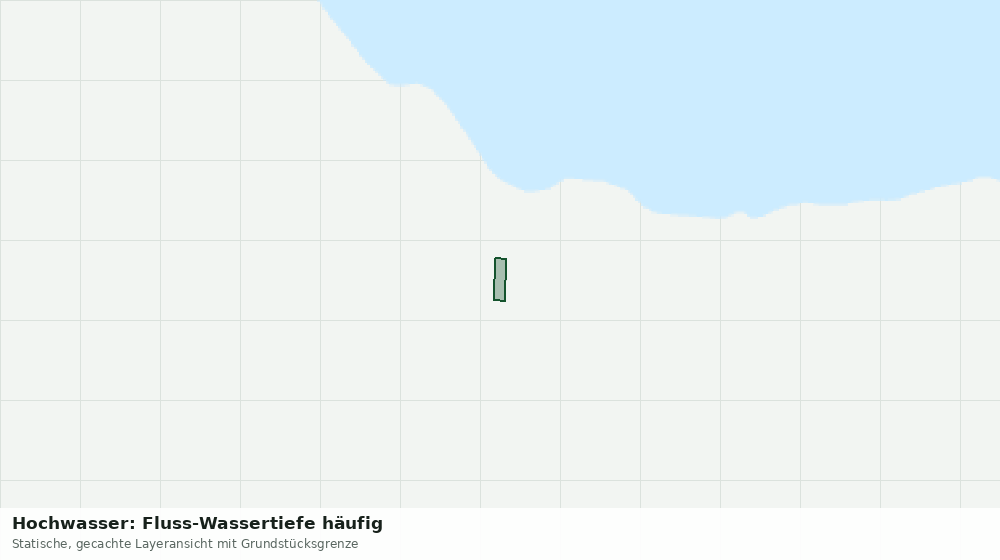 Statische Kartenansicht: Hochwasser: Fluss-Wassertiefe häufig