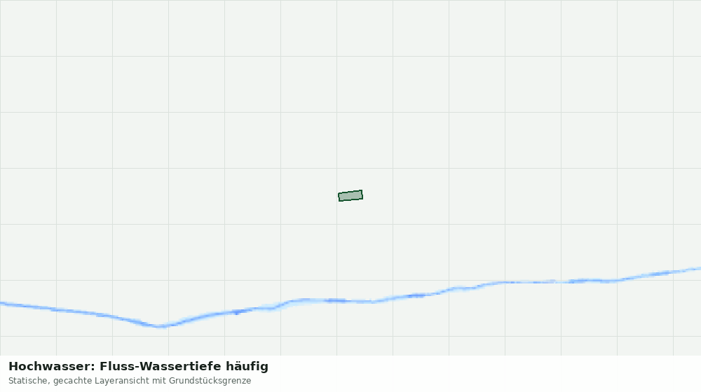 Statische Kartenansicht: Hochwasser: Fluss-Wassertiefe häufig