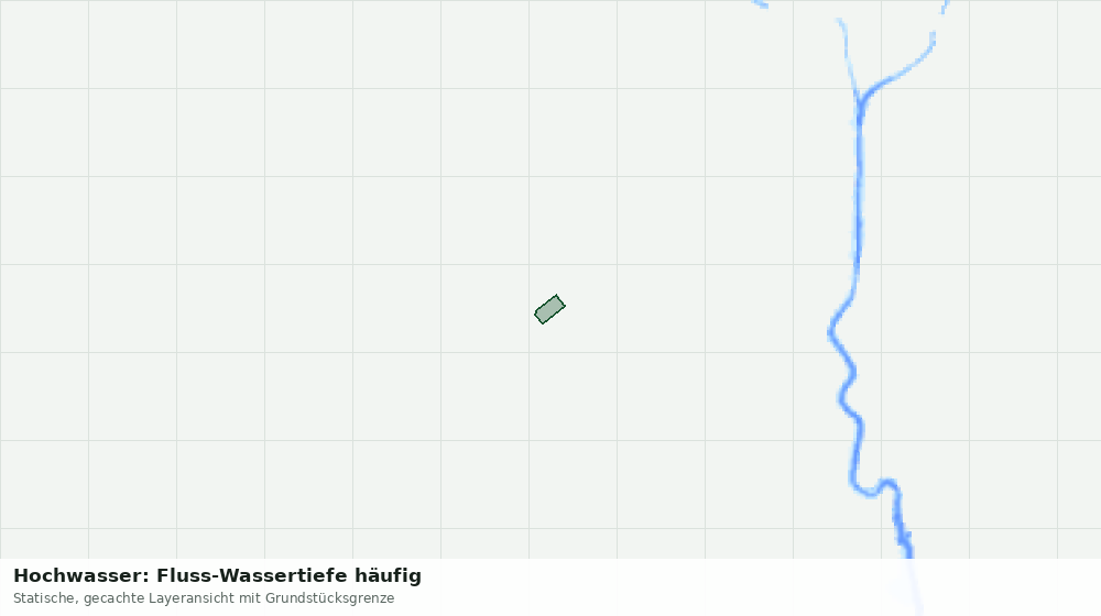 Statische Kartenansicht: Hochwasser: Fluss-Wassertiefe häufig