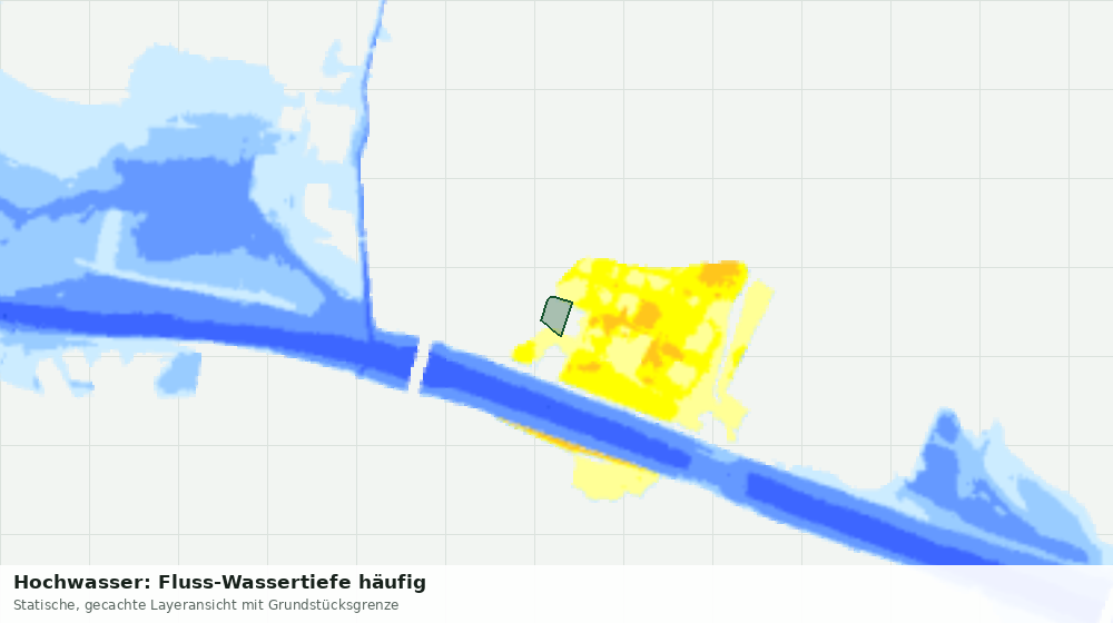 Statische Kartenansicht: Hochwasser: Fluss-Wassertiefe häufig