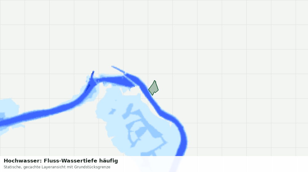 Statische Kartenansicht: Hochwasser: Fluss-Wassertiefe häufig