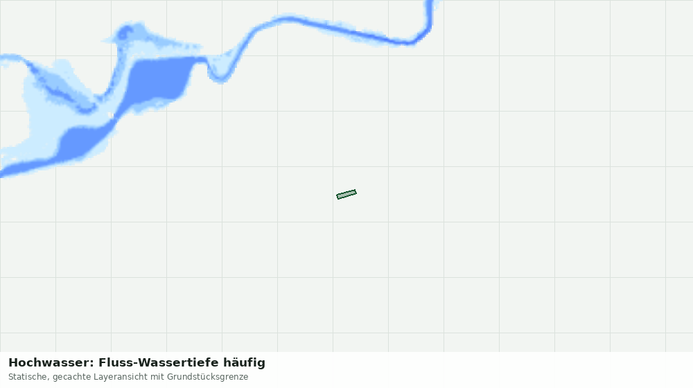 Statische Kartenansicht: Hochwasser: Fluss-Wassertiefe häufig