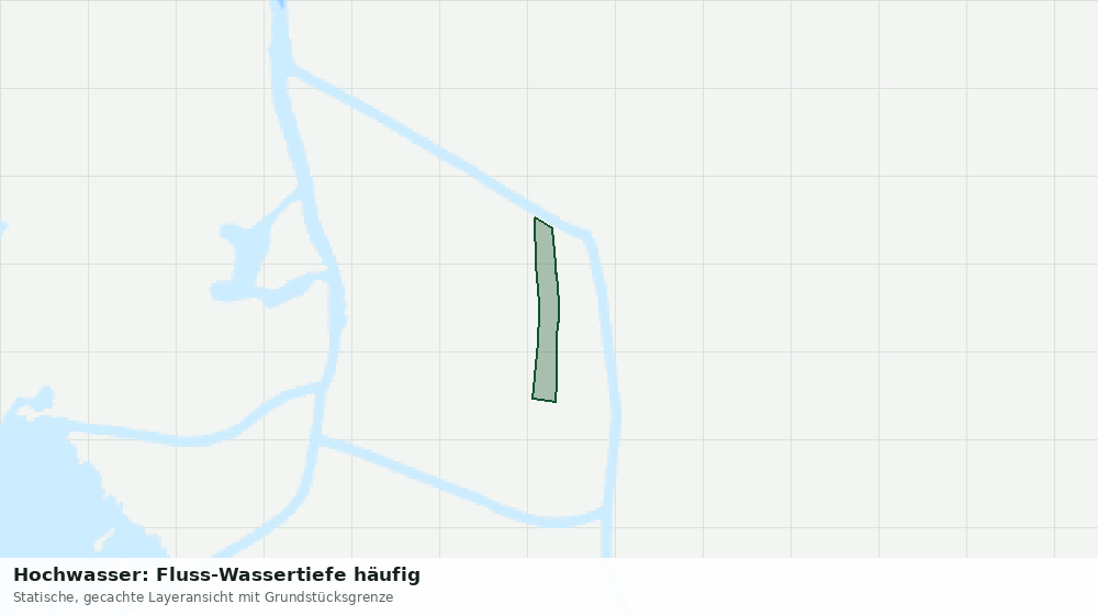 Statische Kartenansicht: Hochwasser: Fluss-Wassertiefe häufig
