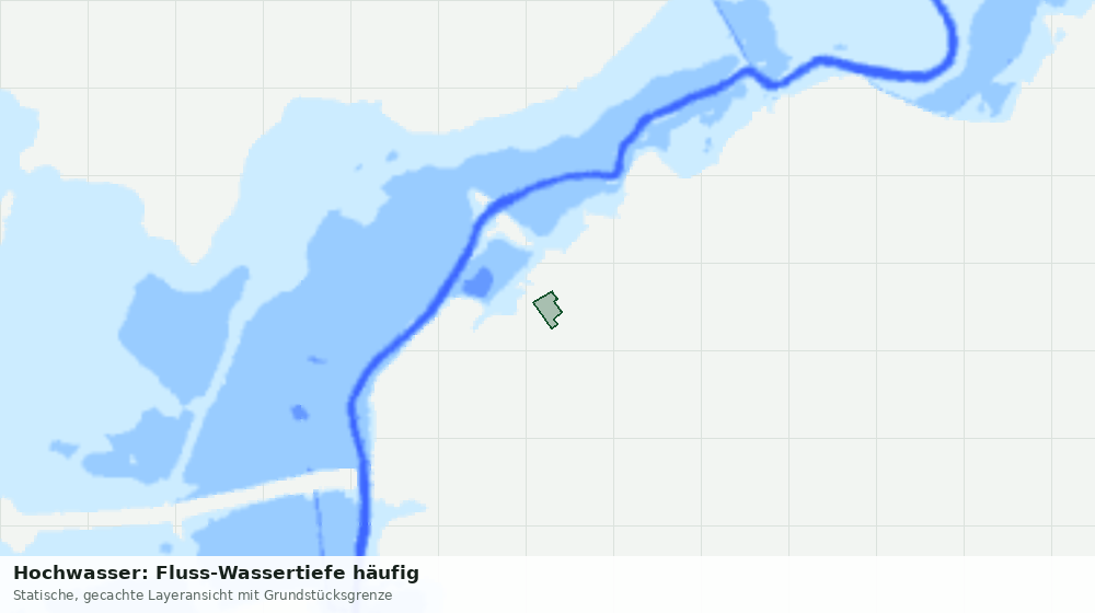 Statische Kartenansicht: Hochwasser: Fluss-Wassertiefe häufig