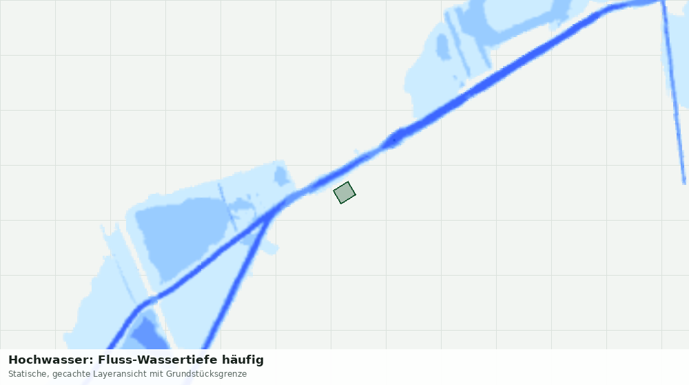 Statische Kartenansicht: Hochwasser: Fluss-Wassertiefe häufig
