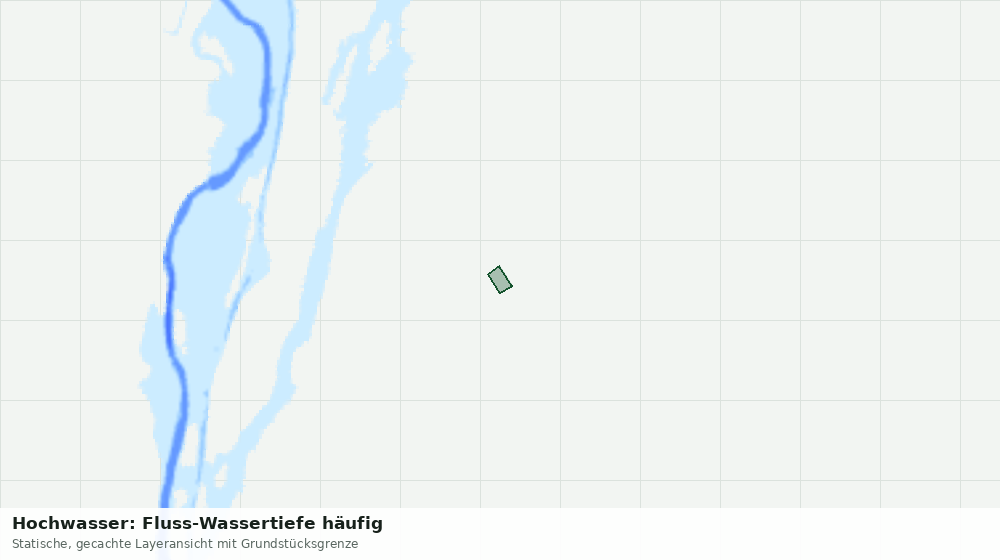 Statische Kartenansicht: Hochwasser: Fluss-Wassertiefe häufig