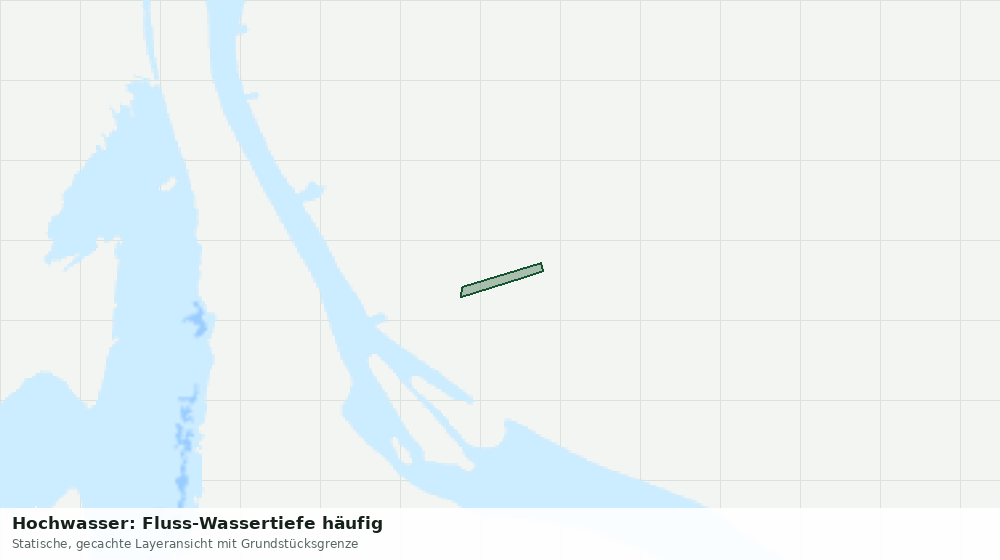 Statische Kartenansicht: Hochwasser: Fluss-Wassertiefe häufig