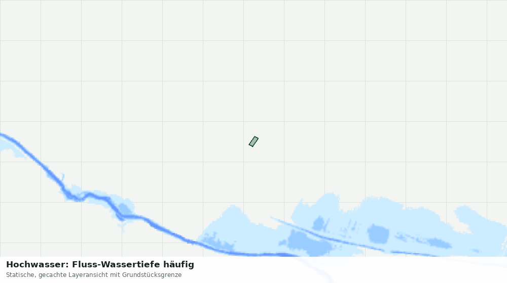 Statische Kartenansicht: Hochwasser: Fluss-Wassertiefe häufig