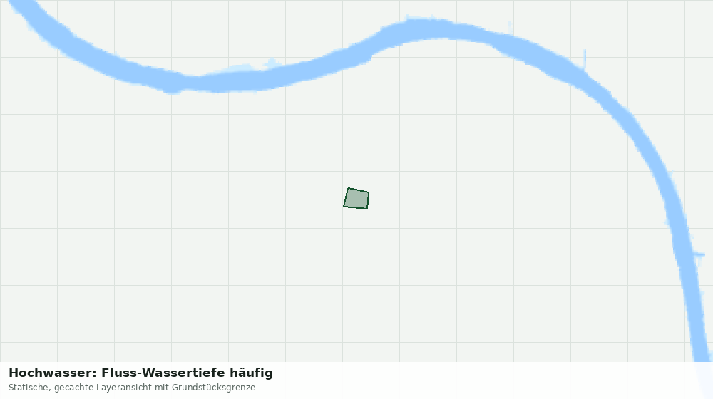 Statische Kartenansicht: Hochwasser: Fluss-Wassertiefe häufig