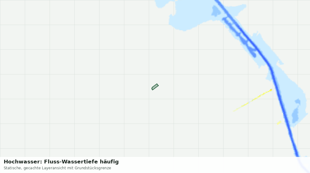 Statische Kartenansicht: Hochwasser: Fluss-Wassertiefe häufig
