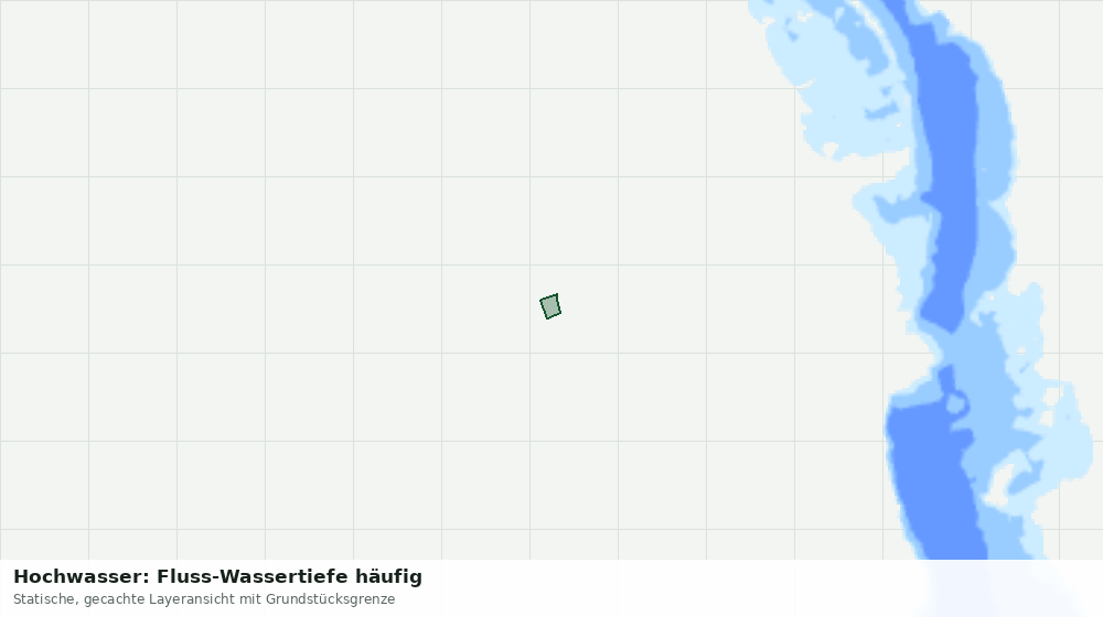 Statische Kartenansicht: Hochwasser: Fluss-Wassertiefe häufig