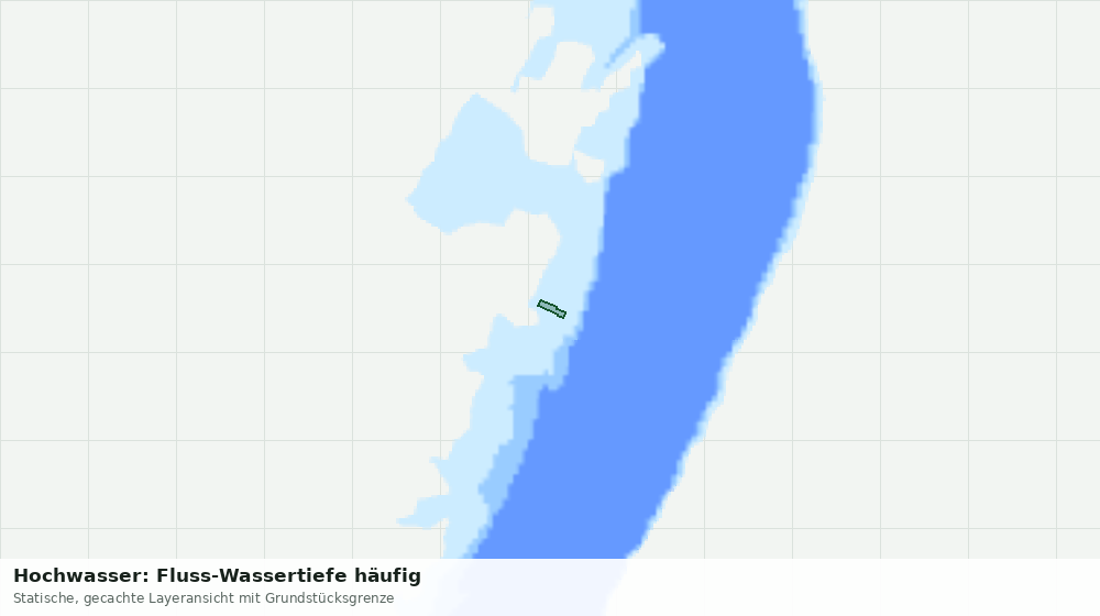 Statische Kartenansicht: Hochwasser: Fluss-Wassertiefe häufig