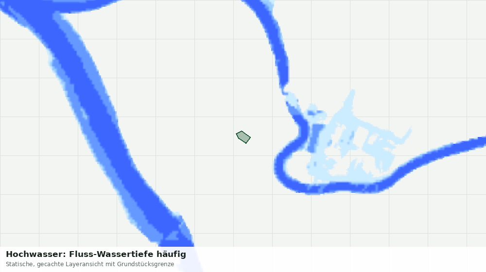 Statische Kartenansicht: Hochwasser: Fluss-Wassertiefe häufig
