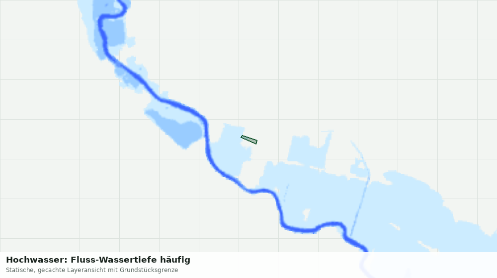 Statische Kartenansicht: Hochwasser: Fluss-Wassertiefe häufig