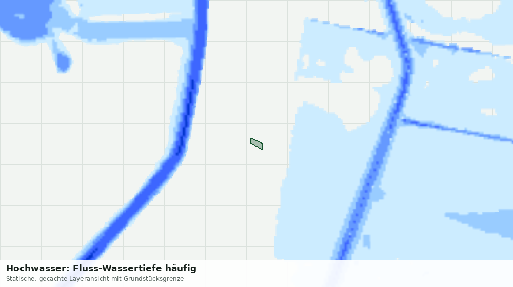 Statische Kartenansicht: Hochwasser: Fluss-Wassertiefe häufig