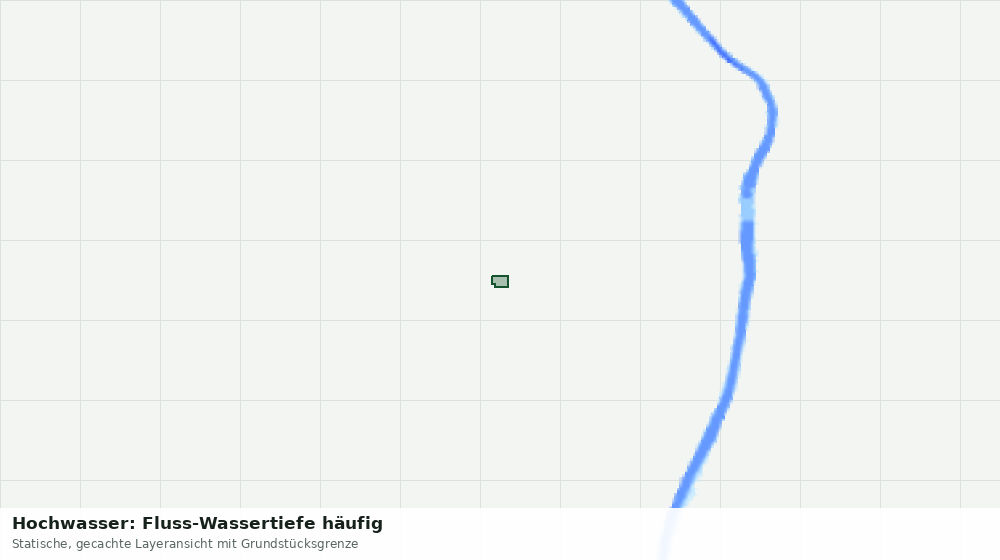 Statische Kartenansicht: Hochwasser: Fluss-Wassertiefe häufig