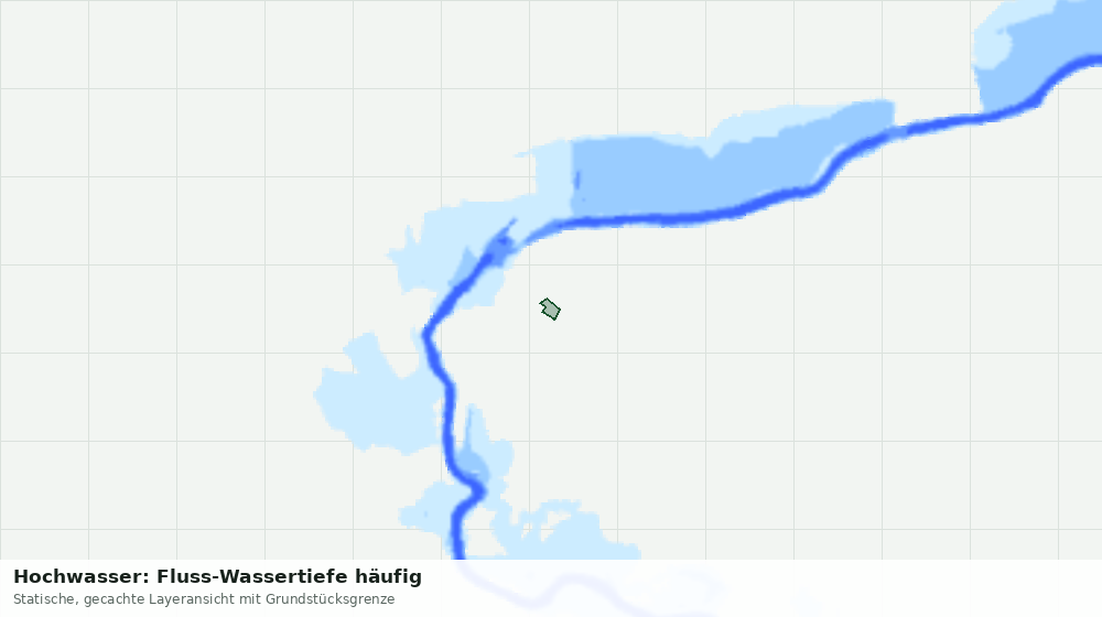 Statische Kartenansicht: Hochwasser: Fluss-Wassertiefe häufig