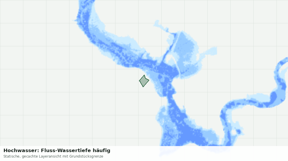 Statische Kartenansicht: Hochwasser: Fluss-Wassertiefe häufig