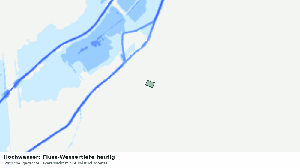 Statische Kartenansicht: Hochwasser: Fluss-Wassertiefe häufig