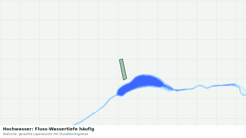 Statische Kartenansicht: Hochwasser: Fluss-Wassertiefe häufig