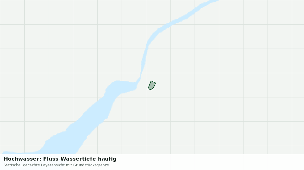 Statische Kartenansicht: Hochwasser: Fluss-Wassertiefe häufig