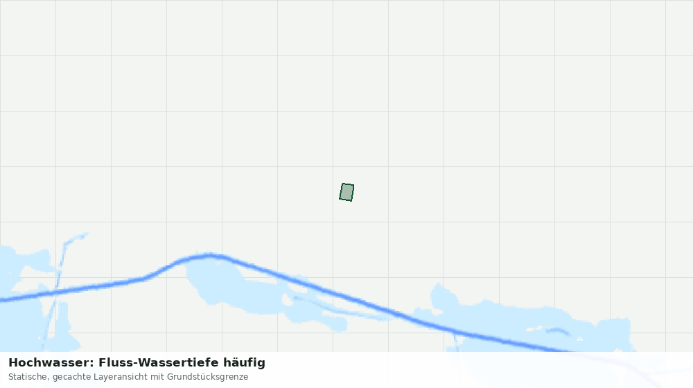Statische Kartenansicht: Hochwasser: Fluss-Wassertiefe häufig