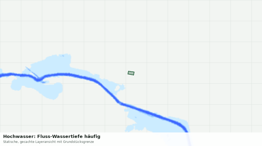 Statische Kartenansicht: Hochwasser: Fluss-Wassertiefe häufig