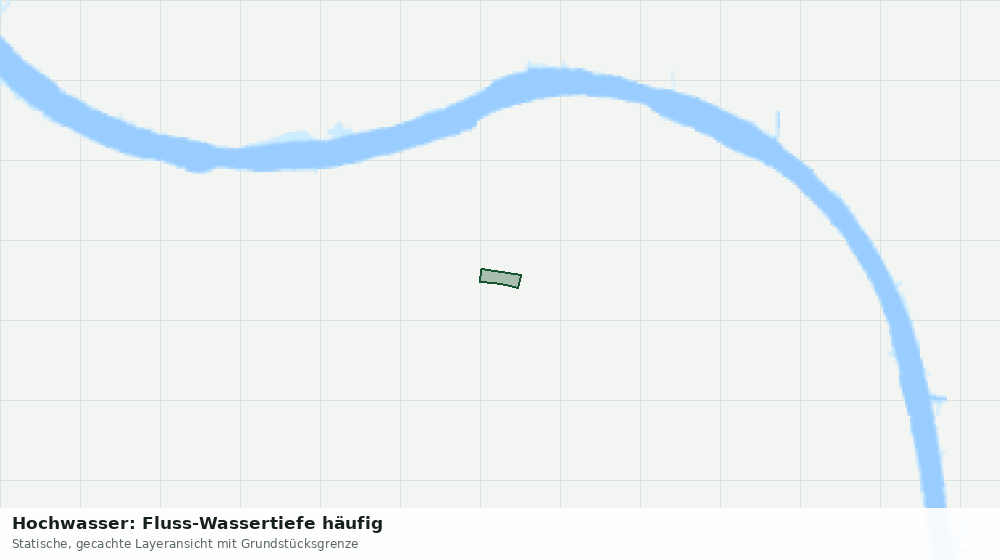 Statische Kartenansicht: Hochwasser: Fluss-Wassertiefe häufig