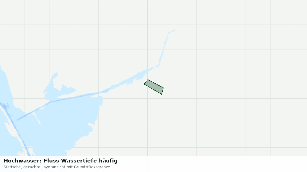 Statische Kartenansicht: Hochwasser: Fluss-Wassertiefe häufig