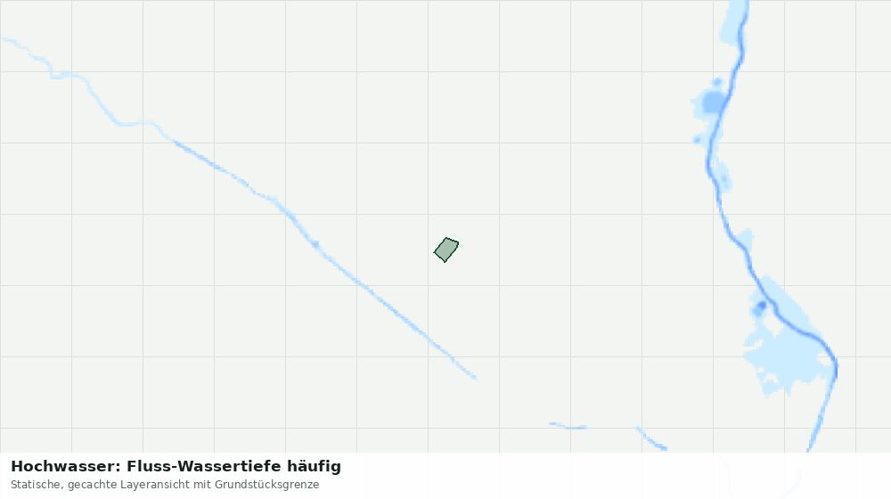 Statische Kartenansicht: Hochwasser: Fluss-Wassertiefe häufig