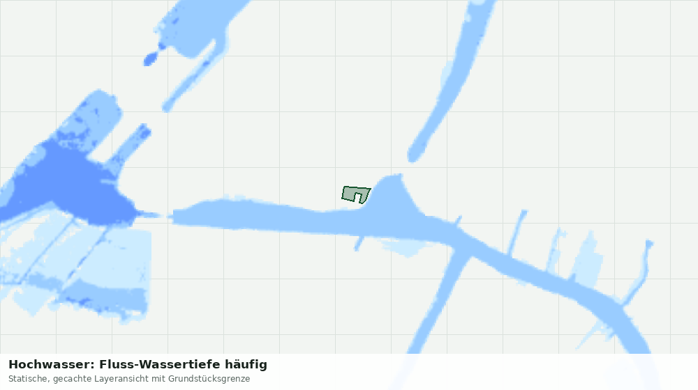 Statische Kartenansicht: Hochwasser: Fluss-Wassertiefe häufig