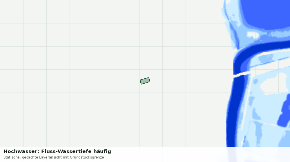 Statische Kartenansicht: Hochwasser: Fluss-Wassertiefe häufig