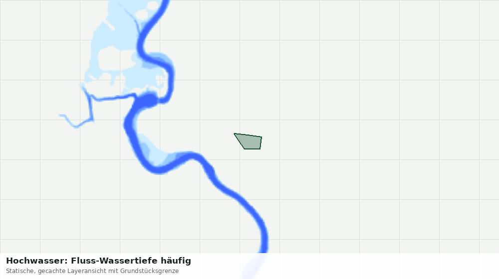 Statische Kartenansicht: Hochwasser: Fluss-Wassertiefe häufig