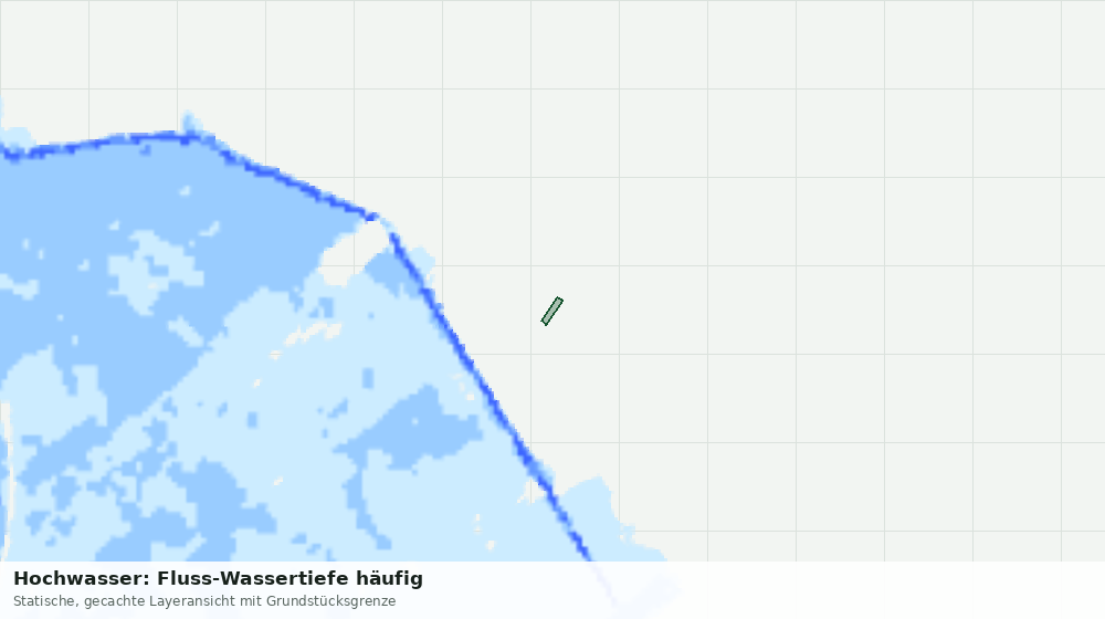 Statische Kartenansicht: Hochwasser: Fluss-Wassertiefe häufig