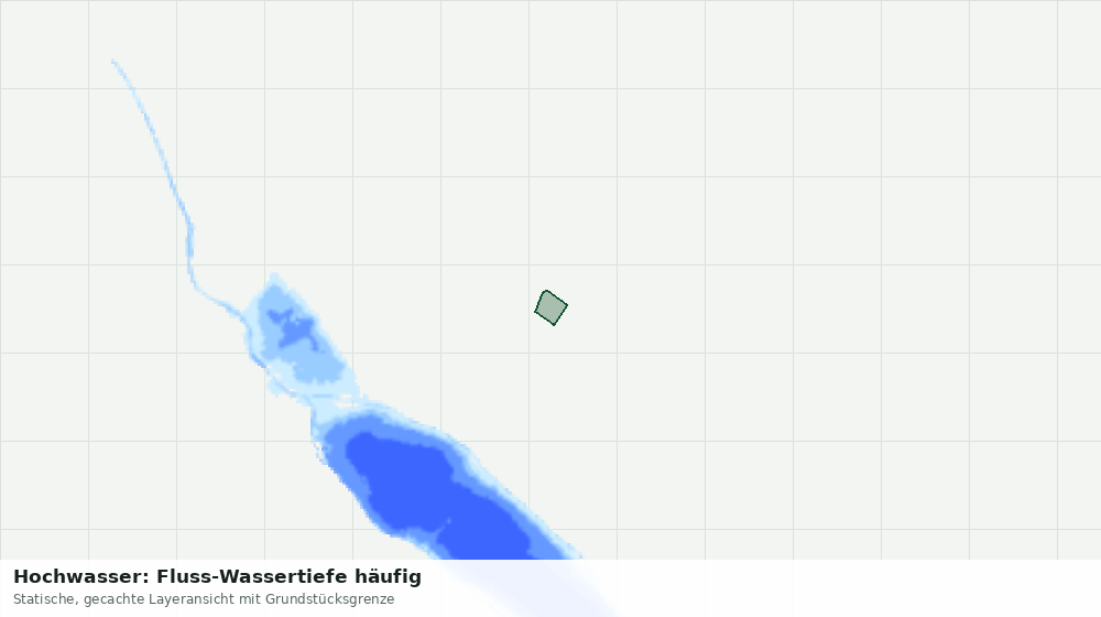 Statische Kartenansicht: Hochwasser: Fluss-Wassertiefe häufig