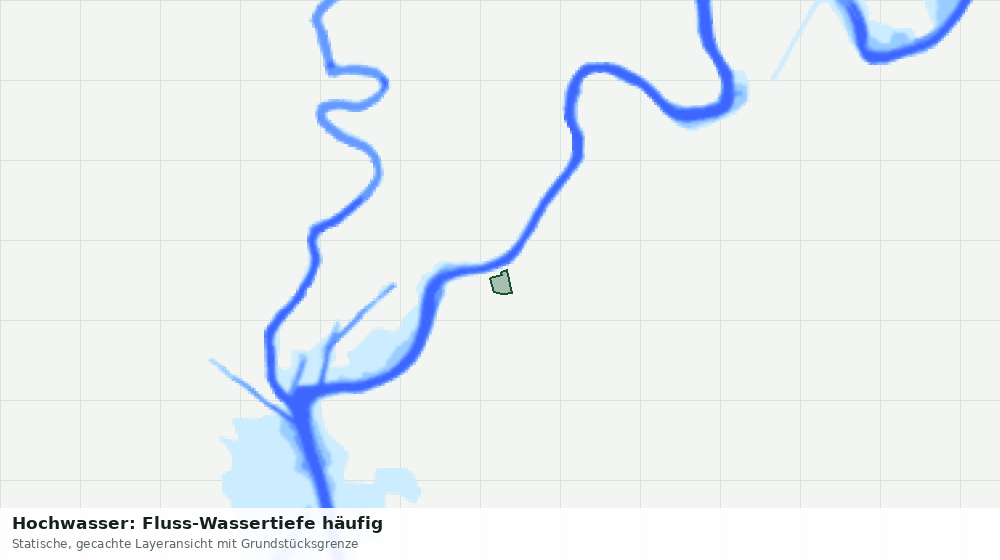 Statische Kartenansicht: Hochwasser: Fluss-Wassertiefe häufig