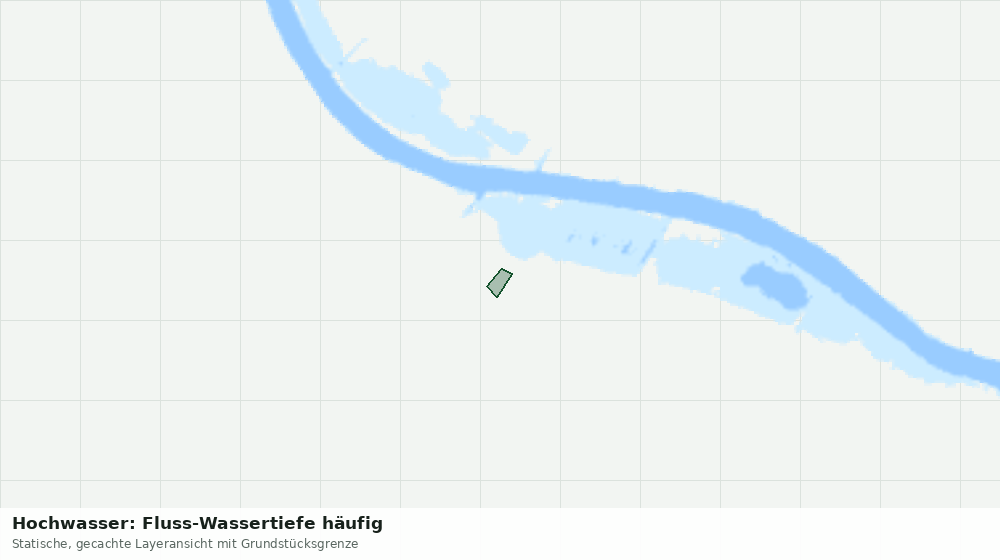 Statische Kartenansicht: Hochwasser: Fluss-Wassertiefe häufig