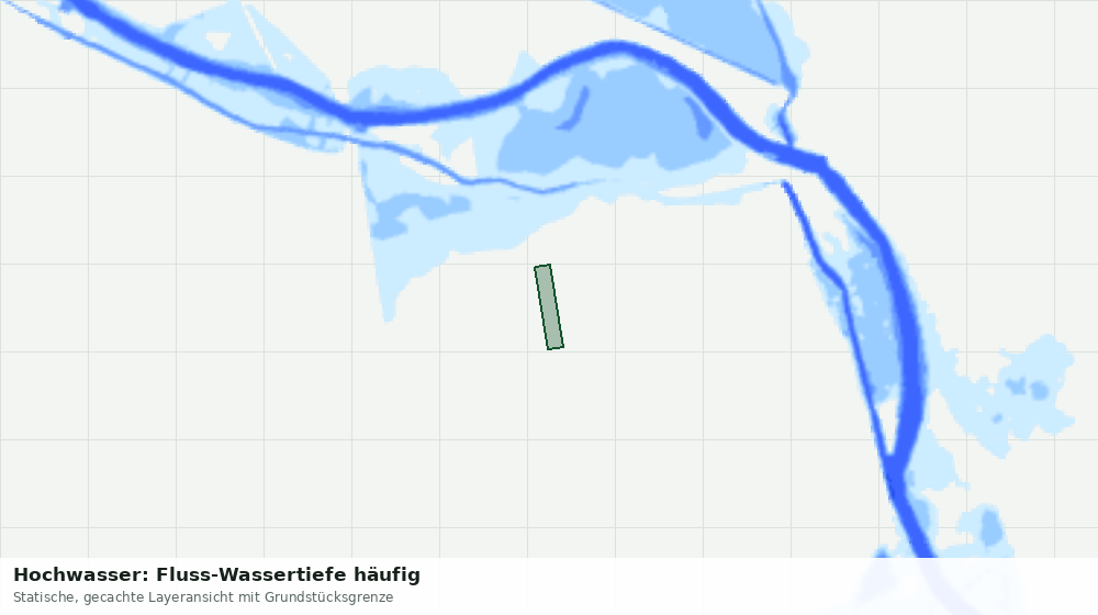 Statische Kartenansicht: Hochwasser: Fluss-Wassertiefe häufig