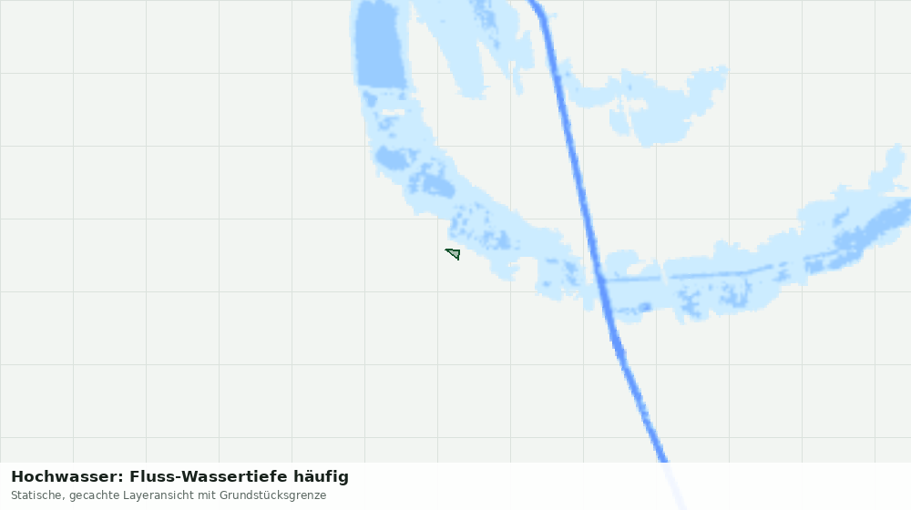 Statische Kartenansicht: Hochwasser: Fluss-Wassertiefe häufig