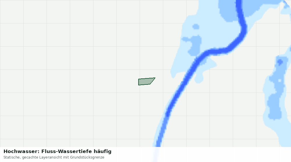 Statische Kartenansicht: Hochwasser: Fluss-Wassertiefe häufig