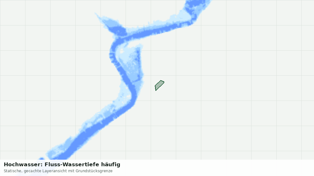 Statische Kartenansicht: Hochwasser: Fluss-Wassertiefe häufig