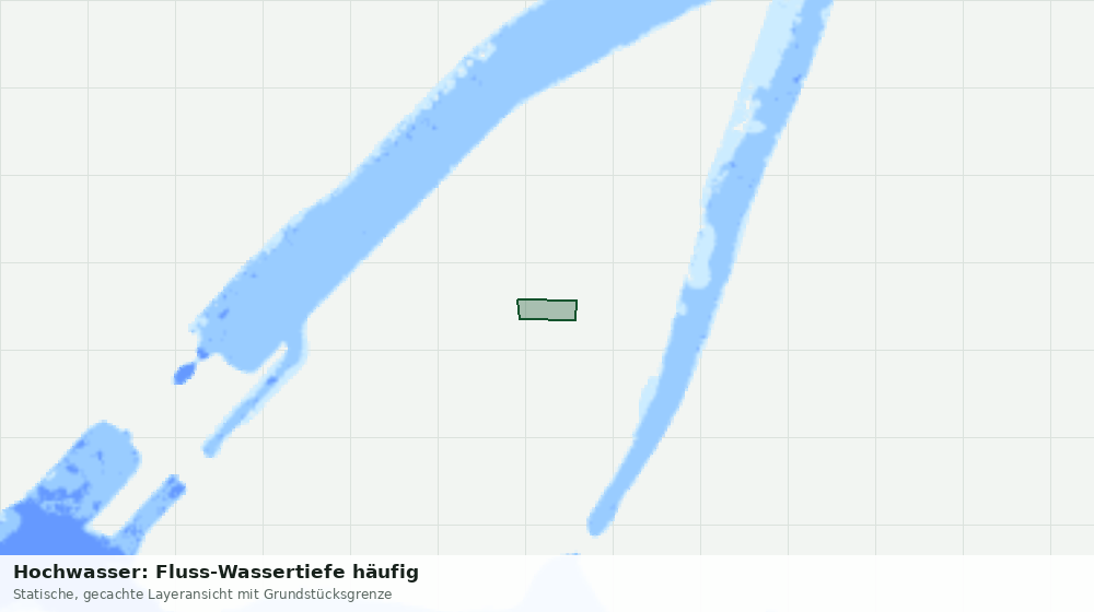 Statische Kartenansicht: Hochwasser: Fluss-Wassertiefe häufig