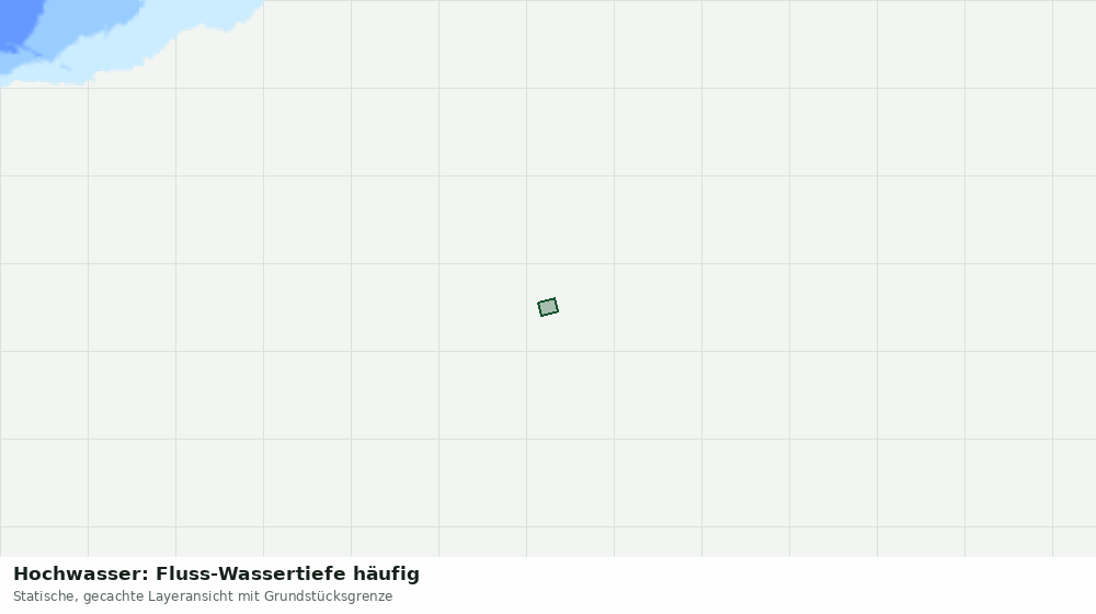 Statische Kartenansicht: Hochwasser: Fluss-Wassertiefe häufig