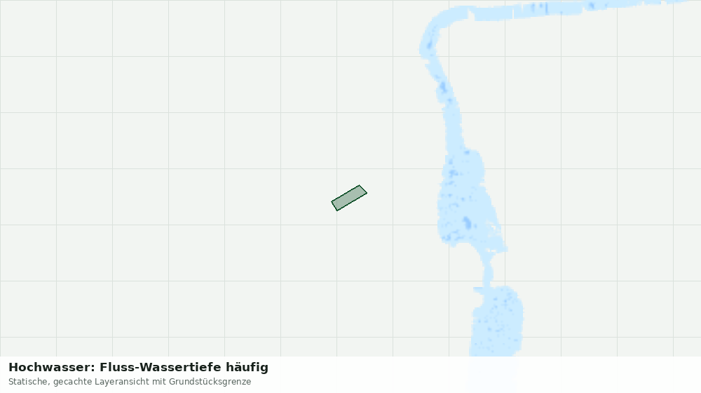 Statische Kartenansicht: Hochwasser: Fluss-Wassertiefe häufig