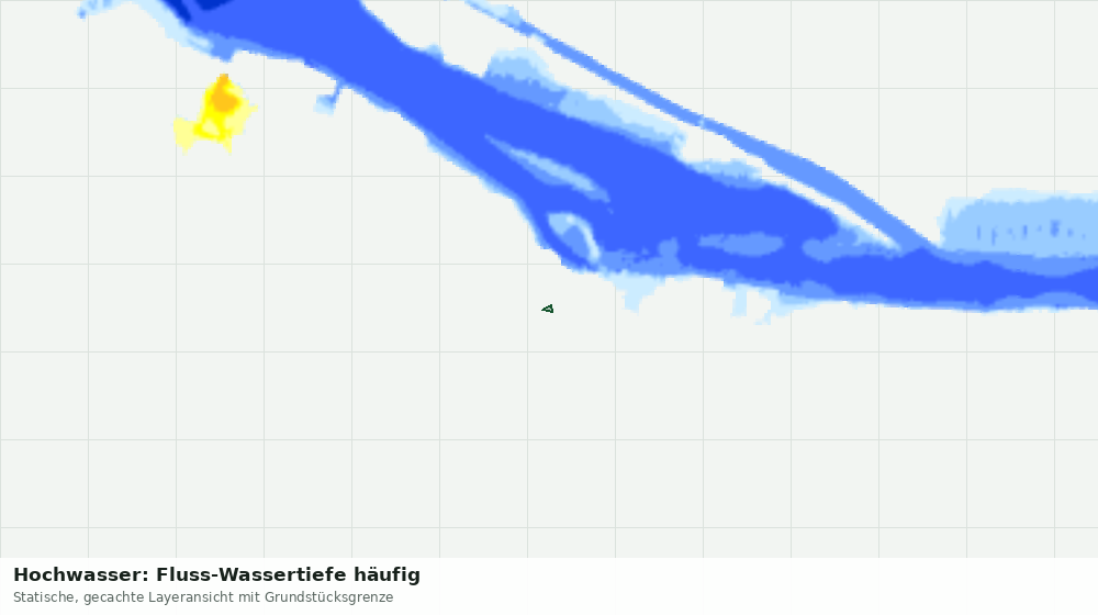 Statische Kartenansicht: Hochwasser: Fluss-Wassertiefe häufig