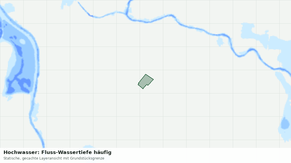 Statische Kartenansicht: Hochwasser: Fluss-Wassertiefe häufig