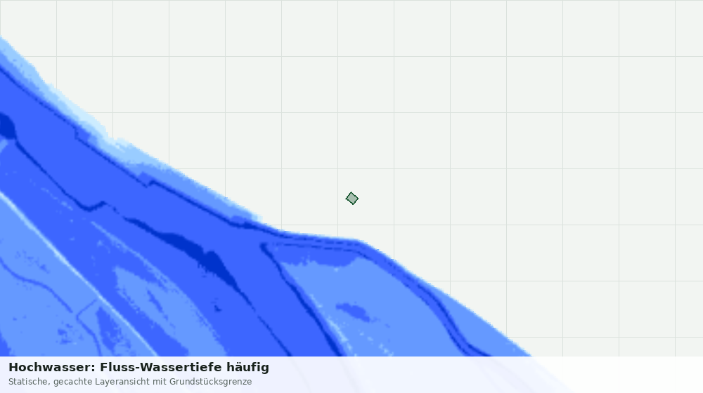 Statische Kartenansicht: Hochwasser: Fluss-Wassertiefe häufig