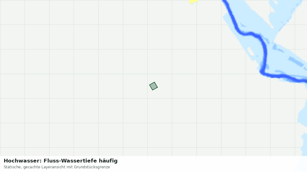 Statische Kartenansicht: Hochwasser: Fluss-Wassertiefe häufig
